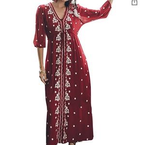 Free People Embroidered Dress Dupe